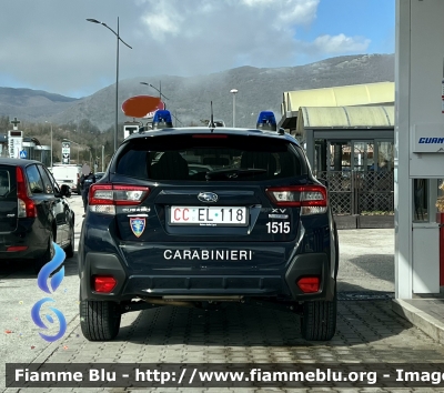 Subaru XV II serie 
Carabinieri 
Comando Carabinieri Unità per la Tutela Forestale Ambientale ed Agroalimentare 
Allestimento Cita Seconda 
CC EL 118
Parole chiave: Subaru XV _IIserie CCEL118