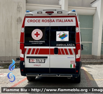 Fiat Ducato X290 Restyle 
Croce Rossa Italiana 
Comitato di L’Aquila 
Allestimento Bollanti 
CRI 384 AI
Parole chiave: Fiat Ducato_X290_restyle CRI384AI Ambulanza