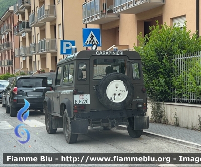 Land-Rover Defender 90
Carabinieri 
Comando Carabinieri Unità per la Tutela Forestale Ambientale ed Agroalimentare 
CC BJ 220
Parole chiave: Land-Rover Defender_90 CCBJ220