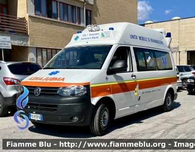 Volkswagen Trasporter T5 Restyle 
ASL n1 Avezzano Sulmona L’Aquila
118 Abruzzo Soccorso 
Allestimento Mariani Fratelli 
Parole chiave: Volkswagen Trasporter_T5_Restyle Ambulanza