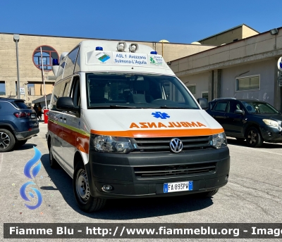 Volkswagen Trasporter T5 Restyle 
ASL n1 Avezzano Sulmona L’Aquila
118 Abruzzo Soccorso 
Allestimento Mariani Fratelli 
Parole chiave: Volkswagen Trasporter_T5_Restyle Ambulanza