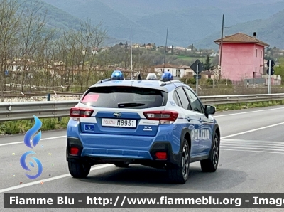 Subaru XV II serie Restyle 
Polizia di Stato 
Polizia Stradale 
Allestimento Cita Seconda 
In Scorta al Giro D’Abruzzo 2024 
POLIZIA M8951
Parole chiave: Subaru XV_IIserie_retyle POLIZIAM8951