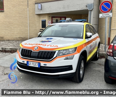 Skoda Kodiaq
ASL n4 di Teramo 
118 Abruzzo Soccorso 
C.O. Di Teramo 
Automedica 
Allestimento Orion 
Parole chiave: Skoda Kodiaq Automedica