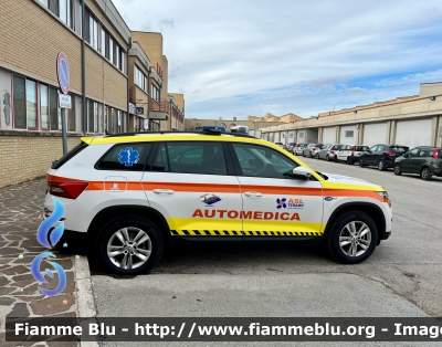 Skoda Kodiaq
ASL n4 di Teramo 
118 Abruzzo Soccorso 
C.O. Di Teramo 
Automedica 
Allestimento Orion 
Parole chiave: Skoda Kodiaq Automedica