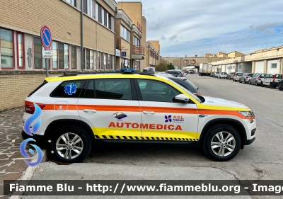 Skoda Kodiaq
ASL n4 di Teramo 
118 Abruzzo Soccorso 
C.O. Di Teramo 
Automedica 
Allestimento Orion 
Parole chiave: Skoda Kodiaq Automedica