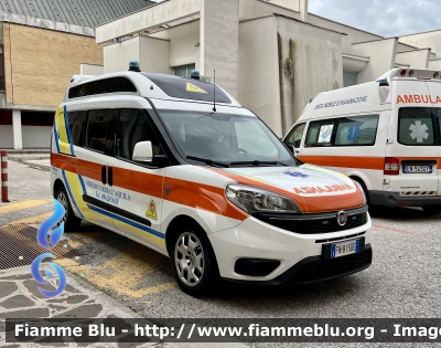 Fiat Dobló XL IV serie 
Misericordia di L’Aquila 
Ambulanza 
Allestimento Orion 
Parole chiave: Fiat Dobló_XL_IVserie Ambulanza 