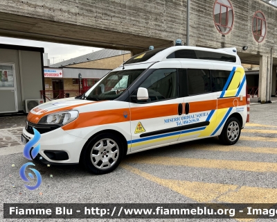 Fiat Dobló XL IV serie 
Misericordia di L’Aquila 
Ambulanza 
Allestimento Orion 
Parole chiave: Fiat Dobló_XL_IVserie Ambulanza 