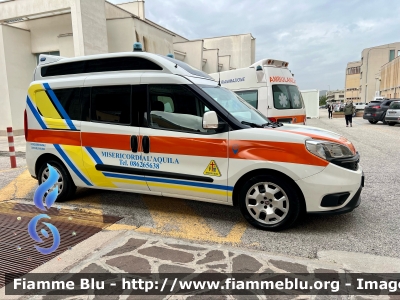 Fiat Dobló XL IV serie 
Misericordia di L’Aquila 
Ambulanza 
Allestimento Orion 
Parole chiave: Fiat Dobló_XL_IVserie Ambulanza 