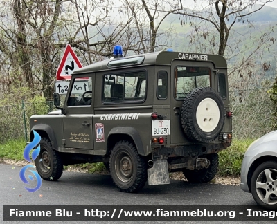 Land-Rover Defender 90
Carabinieri 
Comando Carabinieri Unità per la Tutela Forestale Ambientale ed Agroalimentare 
Parco Nazionale del Gran Sasso e Monti della Laga 
CC BJ 230
Parole chiave: Land-Rover Defender_90 CCBJ230