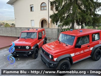 Suzuki Jimny III serie 
Vigili del Fuoco 
Allestimento Totani 
Automezzi in fase di Consegna 
Parole chiave: Suzuki Jimny_IIIserie