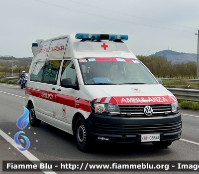 Volkswagen Trasporter T6
Croce Rossa Italiana 
Comitato di Legnano (MI)
Allestimento Alessi-Becagli
CRI 088 AJ
In Scorta al Giro D’Abruzzo 2024
Parole chiave: Volkswagen Trasporter_T6 Ambulanza