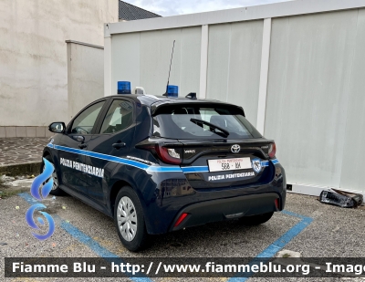 Toyota Yaris Hybrid IV serie 
Polizia Penitenziaria 
Servizio Traduzioni è Piantonamenti 
Allestimento Focaccia 
POLIZIA PENITENZIARIA 568 AH
Parole chiave: Toyota Yaris_Hybrid_IVserie POLIZIAPENITENZIARIA568AH