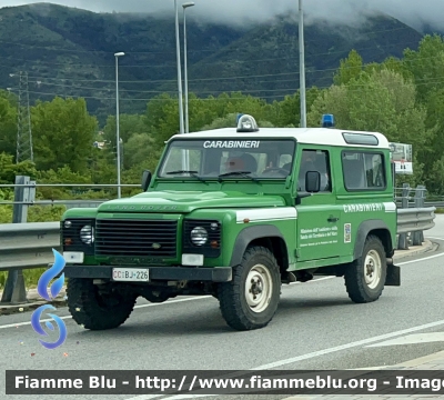 Land Rover Defender 90
Carabinieri 
Comando Carabinieri Unità per la Tutela Forestale Ambientale ed Agroalimentare 
Parco Nazionale del Gran Sasso e Monti della Laga 
CC BJ 226
Parole chiave: Land-Rover Defender_90 CCBJ226