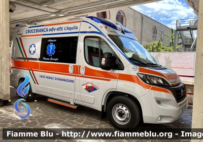 Fiat Ducato X290 Restyle 
Pubblica Assistenza 
Croce Bianca L’Aquila 
Allestimento Mariani Fratelli 
Parole chiave: Fiat Ducato_X290_Restyle Ambulanza