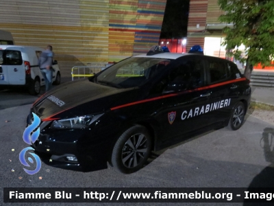 Nessan Leaf II serie 
Carabinieri 
Comando Carabinieri Unità per la tutela forestale ambientale ed agroalimentare
Allestimento Cita Seconda
CC ED 465
Parole chiave: Nissan Leaf_IIserie CCED465