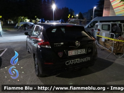 Nessan Leaf II serie 
Carabinieri 
Comando Carabinieri Unità per la tutela forestale ambientale ed agroalimentare
Allestimento Cita Seconda
CC ED 465
Parole chiave: Nissan Leaf_IIserie CCED465