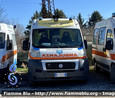 Fiat Ducato X250 
Pubblica Assistenza Gran Sasso Soccorso 
Allestimento Maf 
Parole chiave: Fiat Ducato_X250 Ambulanza