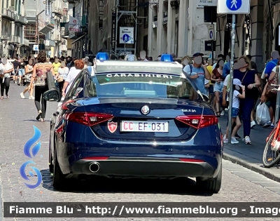 Alfa Romeo Nuova Giulia 
Carabinieri 
Nucleo Operativo Radiomobile 
Allestimento FCA
CC EF 031 
Parole chiave: Alfa-Romeo Nuova_Giulia CCEF031