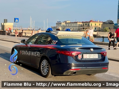 Alfa Romeo Nuova Giulia 
Carabinieri 
Nucleo Operativo Radiomobile 
Allestimento FCA
CC EF 031 
Parole chiave: Alfa-Romeo Nuova_Giulia CCEF031