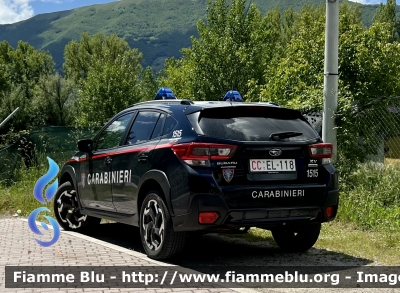 Subaru XV II serie 
Carabinieri 
Comando Carabinieri Unità per la Tutela Forestale Ambientale ed Agroalimentare 
Allestimento Cita Seconda 
CC EL 118
Parole chiave: Subaru XV_IIserie CCEL118