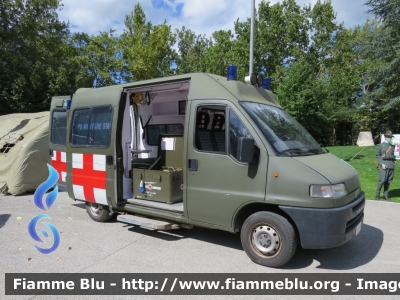 Fiat Ducato II serie 
R.O.E. IV Reparto Del Corpo Militare Sovrano Militare Ordine Di Malta
In Ausilio al IX Reggimento Alpini L'Aquila
Ambulanza allestimento Bollanti
EI CI 875
Parole chiave: Fiat Ducato_IIserie Ambulanza EICI875