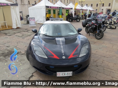 Lotus Evora S
Carabinieri
Nucleo Operativo Radiomobile
CC CX 313
Parole chiave: Lotus Evora_S CCCX313