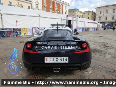 Lotus Evora S
Carabinieri
Nucleo Operativo Radiomobile
CC CX 313
Parole chiave: Lotus Evora_S CCCX313