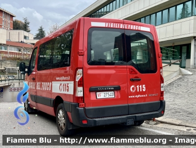 Renault Master IV serie Restyle 
Vigili del Fuoco 
Comando Provinciale di L’Aquila 
VF 27540
Parole chiave: Renault Master_IVserie_Restyle VF27540