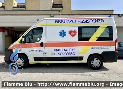 Fiat Ducato X250
Abruzzo Assistenza Ambulanza 
Allestimento Orion 
Codice Automezzo 05
Parole chiave: Fiat Ducato_x250 Ambulanza