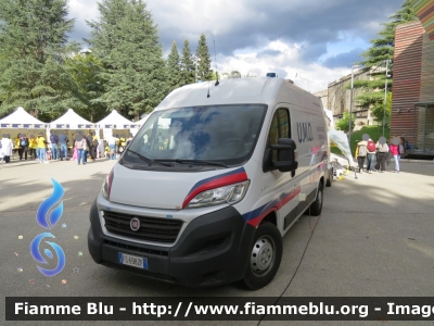 Fiat Ducato X290
Protezione Civile
LARES Italia
Associazione di Volontariato Studentesca 
Università di Foligno (PG)
U.M.O. Unita Mobile Operativa 
Allestimento ATS Allestimenti Speciali
Parole chiave: Fiat Ducato_X290