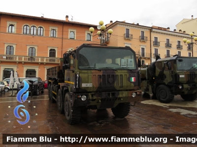 Astra SM88.42
Esercito Italiano
IX Reggimento Alpini L'Aquila
Autocarro Tattico Logistico
ACTL 8x8 
APS (Autocarro Piani Scarrabili)
Sistema Di Movimentazione Isoli-Cargotec Multilift MK IV 
EI AR 438
Parole chiave: Astra SM88.42 EIAR438