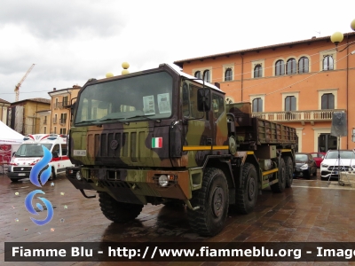 Astra SM88.42
Esercito Italiano
IX Reggimento Alpini L'Aquila
Autocarro Tattico Logistico
ACTL 8x8 
APS (Autocarro Piani Scarrabili)
Sistema Di Movimentazione Isoli-Cargotec Multilift MK IV 
EI AR 438
Parole chiave: Astra SM88.42 EIAR438