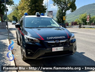 Subaru XV II serie
Carabinieri 
Comando Carabinieri Unità per la Tutela Forestale Ambientale ed Agroalimentare 
Allestimento Cita Seconda 
CC EL 118
Parole chiave: Subaru XV_IIserie CCEL118