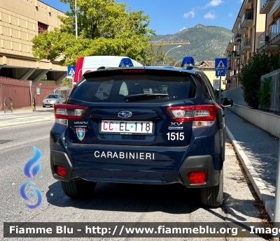 Subaru XV II serie
Carabinieri 
Comando Carabinieri Unità per la Tutela Forestale Ambientale ed Agroalimentare 
Allestimento Cita Seconda 
CC EL 118
Parole chiave: Subaru XV_IIserie CCEL118