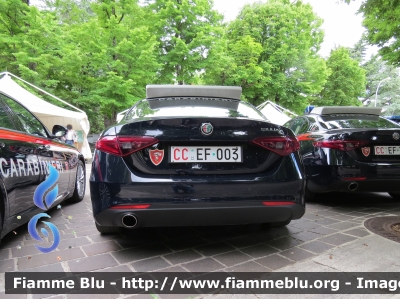 Alfa Romeo Nuova Giulia
Carabinieri
Nucleo Operativo Radiomobile
Allestimento FCA 
CC EF 003
Parole chiave: Alfa-Romeo Nuova_Giulia CCEF003