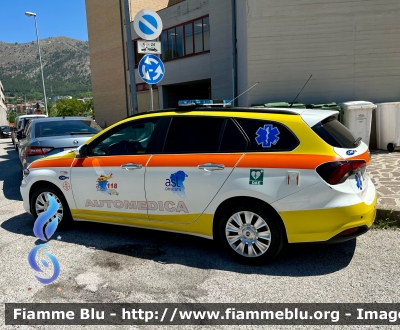 Fiat Nuova Tipo Wagon 
ASL di Pescara 
118 Abruzzo Soccorso 
Automedica 
Allestimento Orion 
Cod.Automezzo PE-30
Parole chiave: Fiat Nuova_Tipo_Wagon Automedica