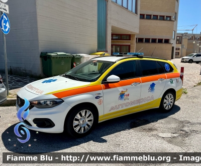 Fiat Nuova Tipo Wagon 
ASL di Pescara 
118 Abruzzo Soccorso 
Automedica 
Allestimento Orion 
Cod.Automezzo PE-30
Parole chiave: Fiat Nuova_Tipo_Wagon Automedica