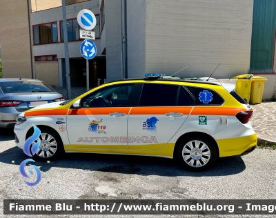 Fiat Nuova Tipo Wagon 
ASL di Pescara 
118 Abruzzo Soccorso 
Automedica 
Allestimento Orion 
Cod.Automezzo PE-30
Parole chiave: Fiat Nuova_Tipo_Wagon Automedica