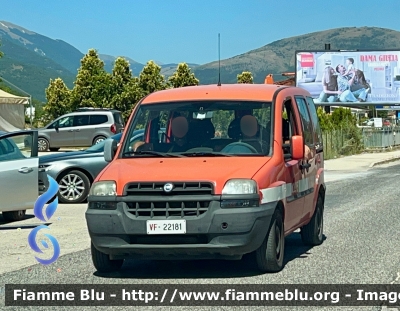 Fiat Dobló I serie 
Vigili del Fuoco 
Direzione Regionale Abruzzo 
VF 22181
Parole chiave: Fiat Dobló_Iserie VF22181