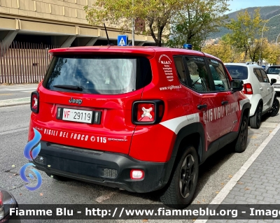 Jeep Renegade 
Vigili del Fuoco 
Comando Provinciale Di L’Aquila 
Nucleo Investigativo Antincendi Territoriale Abruzzo 
VF 29119
Parole chiave: Jeep Renegade VF 29119