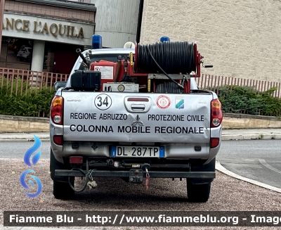 Mitsubishi L200 IV serie 
Protezione Civile 
Regione Abruzzo 
Assegnato Temporaneamente alla Protezione Civile Vestina Comune di Penne (PE)
Gruppo “Jonny Damiani”
Cod.Automezzo 34
Parole chiave: Mitsubishi L200_IVserie