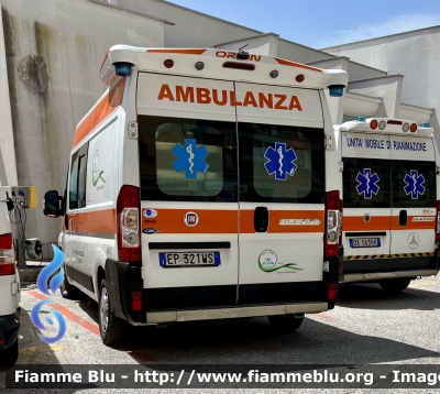 Fiat Ducato X250
Protezione Civile 
ASD SAM L’Aquila Soccorso 
Allestimento Orion 
Parole chiave: Fiat Ducato_X250 ambulanza