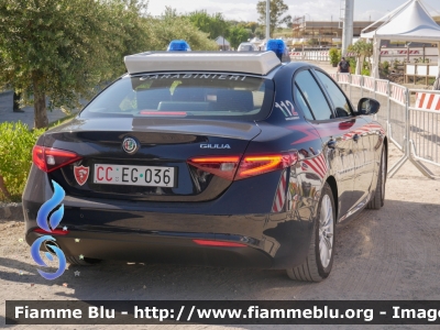 Alfa Romeo nuova Giulia
Carabinieri
Nucleo Operativo Radiomobile
Allestimento FCA
CC EG 036
Parole chiave: Alfa-Romeo nuova_Giulia CCEG036