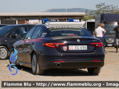 Alfa Romeo nuova Giulia
Carabinieri
Nucleo Operativo Radiomobile
Allestimento FCA
CC EG 036
Parole chiave: Alfa-Romeo nuova_Giulia CCEG036