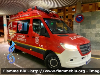 Mercedes-Benz Sprinter III serie restyle
España - Spagna
Bomberos Zaragoza
Parole chiave: Ambulanza Ambulance