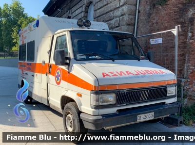 Fiat Ducato I serie
Brigata Sanitaria - Soccorso Rosso
Postazione Piazzale Baiamonti Milano 
Unità Mobile per Tamponi
Codice automezzo: 03
Allestimento Bollanti
Parole chiave: Fiat Ducato_Iserie