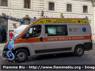 Fiat Ducato X295
ARES 118 Lazio
Azienda Regionale Emergenza Sanitaria
Allestimento Orion
Parole chiave: Fiat Ducato_X295 Ambulanza