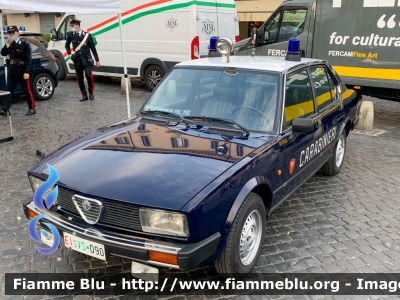 Alfa Romeo Alfetta
Carabinieri
Nucleo Operativo Radiomobile
Veicolo Storico
EI VS 090
Parole chiave:  Alfa-Romeo Alfetta EIVS090