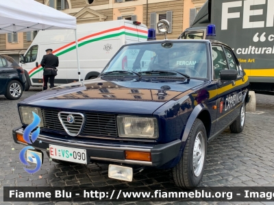 Alfa Romeo Alfetta
Carabinieri
Nucleo Operativo Radiomobile
Veicolo Storico
EI VS 090
Parole chiave:  Alfa-Romeo Alfetta EIVS090