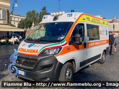 Fiat Ducato X295
ARES 118 Lazio
Azienda Regionale Emergenza Sanitaria
Allestimento Orion
Parole chiave: Fiat Ducato_X295